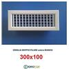 Idrotop ACCES. CLIMA Bocchette Griglie 300X100mm BIANCA con Alette orientabili Singolarmente