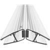 W Waka Home WAKA - Set di guarnizioni per doccia e porta doccia PRO-M3, per porte della doccia, otticamente trasparente, guarnizione per porta della doccia, 6-8 mm, 200 cm, 135° possibile