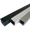 B&T Metall Tubo quadrato in alluminio anodizzato, 20 x 20 x 2 mm, argento anodizzato, E6/EV1, lunghezza circa 2 m. (2000 mm + 0/- 3 mm)