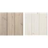 TIMBELA Il kit di impregnanti per l'applicazione su casette in legno interno e esterno - 5 litri di colore BIANCO+ 5 litri di impregnante di colore GRIGIO + IL REGALO il kit di pennelli