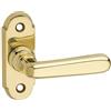 GedoTec Maniglia finestra Ottone Mezza oliva - Modello VECCHIO VIENNA di con 7 mm Quadrata lucido brillante Drehkipp - griglia senza Serratura a cilindro Qualità del marchio per Zona living