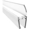 W Waka Home WAKA Premium - Guarnizione per porta doccia e doccia PRO-L, ottica, trasparente, per porte della doccia, 6 - 8 mm, lunghezza 2000 mm, guarnizioni e guarnizione per porta della doccia con la migliore