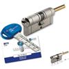 MOTTURA cilindro europeo mottura antibumping CHAMPIONS PRO CP4P3131 con asta portapomolo/chiave lunghezza mm 62 (mm 31/31) con 5 chiavi