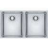 Franke Maris MRX 220-34-34 - Lavello a incasso, Rettangolare, Acciaio inossidabile, 2 ciotole, Rettangolare,