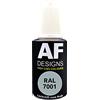 Alex Flittner Designs Penna di riparazione Alex Flittner Designs RAL 7001 grigio argento satinato 20ml vernice acrilica per ritocchi vernice di riparazione per legno metallo mobili bagno