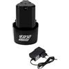 HGTYBCAR Batteria agli ioni di litio ricaricabile universale da 12 V e 1500 mAh, compatibile con avvitatore elettrico, trapano elettrico, mini smerigliatrice angolare.(1 Battery 1 Charger)