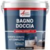 ARCANE INDUSTRIES Microcemento bagno e doccia: microcemento impermeabile - 2 m² (in 2 strati) Aronia Grigio Nero - ARCANE INDUSTRIES