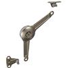 Gedotec Supporto Gedotec ribalta mobile cucina Flap DUO per persiane in legno Altezza otturatore porta flap: 200-500 mm | Cerniera in acciaio nichelato con patta cassapanche e coperchi per mobili - 1 set
