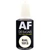 Alex Flittner Designs Penna per ritocchi Alex Flittner Designs RAL 1013 Bianco perlato semi-opaco 20 ml, penna acrilica per ritocchi, vernice per riparazioni, legno, metallo, mobili, bagno