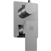 Parama Rubinetto per il Bagno Miscelatore per Doccia Ad Incasso Con Deviatore Interamente in Ottone con Finitura Cromato Design Squadrato Moderno modello Grace