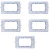 Electron Supporto per placche, Compatibile Con Bticino Matix, alta qualità e lunga durata, per placche in plastica, alluminio e vetro, originali e compatibili (5x, 3 moduli)