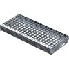Fenau | Grigliati Gradini/Gradino (R11) XSL - Dimensioni: 600 x 270 mm - MW: 30/30 mm, zincato a caldo, Gradino in acciaio a norma DIN, Scale di fuga adatte, Effetto antiscivolo