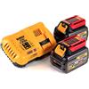 Dewalt DCB546 - Batteria XR Flexvolt con caricatore rapido DCB118, 6 Ah, 18 V, 54 V, confezione da 2