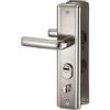 Thirard Maniglia per porta d'ingresso SET 68mm con defender integrato, alluminio satinato, apertura destra - THIRARD