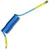 GLS72 TUBO SPIRALE 8X5 ARIA COMPRESSA SPIRALATO FLESSIBILE X COMPRESSORE + RACCORDI