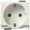 Vimar 16208.B Idea presa Schuko SICURY 2P + T 16A, 2 moduli, bianco