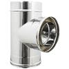 UTILFER Raccordo T 90° Doppia Parete Coibentato AISI 316-304 Diametro 130-180 mm
