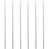 Othmro Tubo rigido in plastica ABS, 6 pezzi, diametro esterno 6 mm, lunghezza 0,5 m, tubo rigido in plastica, tubo quadrato in plastica per ferramenta, porte elettriche Windows bianco