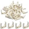MroMax 20 morsetti per tubi dell'acqua in PVC da 40 mm, colore bianco, a forma di U, supporto per tubi dell'acqua e tubi flessibili, presa in plastica per fissare tubi corrispondenti