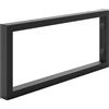 HOLZBRINK Supporto per mensola in metallo 45x20 cm HLA-A (1 pz) | Supporto per mensola lavabo da appoggio, reggimensola robusta da muro | Colore: Nero