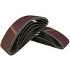 S&S-Shop 25 nastri abrasivi in tessuto, 75 x 457 mm, 5 x grana 40/60/80/120/180, per levigatrice a nastro, per legno e lavorazione metallica, per fine e taglio grossolano, set di mix