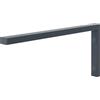 HOLZBRINK Supporto per mensola in metallo 45x20 cm HLA-B (1 pz) | Supporto per mensola lavabo da appoggio, reggimensola robusta da muro | Colore: Antracite