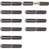 Kronabelle 10 cerniere a barilotto saldabili, resistenti, in metallo, staccabili, saldabili, per porte a battente, finestre, rampe per rimorchi, cerniere da 2-1/4, per cancelli per rimorchi