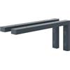 HOLZBRINK Supporti per mensole in metallo 35x15 cm HLA-B (2 pz) | Reggimensole da muro, staffe per mensole lavabo da appoggio, o soggiorno | Colore: Antracite
