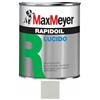 Max Meyer Rapidoil, Smalto Lucido Universale per Ferro e Legno, Resistente agli Agenti Atmosferici, Buon Potere Coprente, Multisupporto, 13-16 mq/l (Grigio Luce RAL 7035, 0,75 Litri)