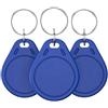 KICHI 100Pcs Riscrivibile UID Smart Keys Controllo Carta Scrivibile Scheda Mi- 1K S50 RFID Token NFC Tag Copia Fobs Controllo Accessi Carta Scrivibile