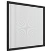 Zanzanet Zanzariera fissa con telaio in alluminio su misura pannello ultra sottile 11mm per finestra chiusura con calamite staffe in PVC personalizzabile colori e reti Made in Italy Nero Opaco