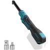 JOJOCY Chiave a cricchetto a batteria brushless da 3/8, compatibile con batteria MK da 18 V, con adattatore da 1/2 e 1/4, testa allungata da 15 cm, vite a cricchetto elettrica, 80 Nm, 320 giri/min