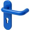 Plastic Hardware Store Doppia Maniglia Colorata per Porta Tagliafuoco, Antincendio in Nylon e Anima in Acciaio, Ignifuga - Blu - 1 pezzi