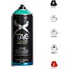 VIRSUS 1 Bomboletta Spray Vernice Acrilica per GRAFFITI Verde A031 da 400ml + 5 testine per tratti precisi e spessi, finitura opaca coprente, per street artists murales (SYRIO GREEN)