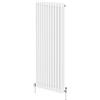 Monster Shop Radiatore Termosifone a 3 Colonne 1800mm x 562mm Moderno Centralizzato Bianco in Acciaio Inox Verticale a Parete Cucina Soggiorno Bagno Kit di Fissaggio e Spazzola Inclusi