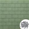 MASTERBRICO Tegole Canadesi per Tettoia Esterno 2,32 mq (16 Pz) - Tegola Canadese Bituminosa e Flessibile con Chiodi Inclusi - Facili da Installare, Resistenti a Intemperie e UV (A007)
