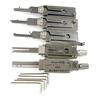 QiDAi Set di grimaldelli professionali, SS001 SS002 SS003 SS004 SS005, decoder 2 in 1 e strumenti da fabbro, strumento per aprire rapidamente la serratura
