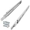 SOTECH 1 paio Guide a estrazione totale KV1-35-H45-L550-PP-MS 550 mm con apertura a spinta Portata 35 kg Guida per cassetti con set di viti incluso