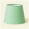 Generico 30 cm Paralume Cono, Tessuto di Cotone con PVC Bianco, Prodotto Artigianale, per Lampada da Tavolo, Piantana (Verde Chiaro)