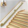 Generic Moderno kit di corrimano da parete - robusto ringhiera per scale in metallo dorato per la sicurezza di interni, loft, villa, corridoi