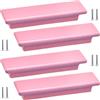 PILYON Maniglia Armadio 4 Pezzi Maniglia Per Armadio Per Camera Dei Bambini Colore Anta Dell'Armadio Maniglia In Legno Massello Maniglia Per Cassetto Distanza Tra I Fori 64mm Rosa