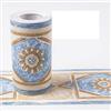WMHDSJ Bordo decorazione autoadesiva rimovibile per cucina bagno piastrelle adesivo per pareti autoadesiva Geometria retrò 10cm X 1000CM