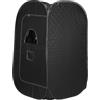 LANTUS Sauna a Vapore Portatile, Cabina Domestica per SPA, 9 Temperature Regolabili, 0-99 Minuti, Telecomando,per Interna Esterno, Pressoterapia Iinfodrenaggio,80 * 80 * 135 cm (Nero)