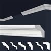 Marbet Design Marbet, listelli da soffitto in polistirene XPS, modanature in stucco di alta qualità, leggeri e robusti, dal design moderno (confezione risparmio da 30 metri, E-23, 22x22 mm), listello angolare