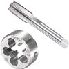 QUARKZMAN M16 x 1.5mm Metrico Macchina Filetto Maschiatura e Rotondo Matrice Set x 1 Set 4 Scanalatura Alta Velocità Acciaio per Lavorazione Ferramenta Strumento