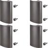 SOTECH 4 x SOTECH maniglia per porta da balcone SEJA II alluminio antracite 85 x 40 x 20 mm maniglia per porta da esterno maniglia per porta da esterno
