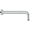 Inbagno Braccio doccia a parete, design tondo, in acciaio cromato, attacco universale G ½" per soffione doccia