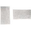 Gicos Rivestimento murale pannello da parete adesivo 3d spessore 6mm 70 * 70 cm colore bianco bagno cucina casa CPR-827266