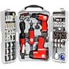 Wiltec Kit accessori per compressore 71 pezzi con 4 utensili pneumatici e inserti