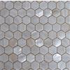XUAN Madreperla mosaico piastrelle letto fiume natura perla shell mosaico esagono bianco